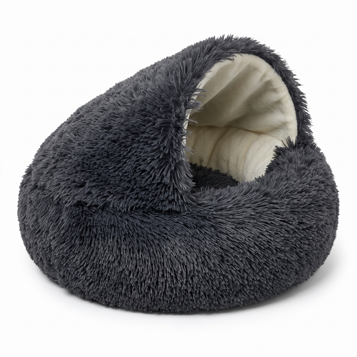 Coziare cave bed in Charcoal